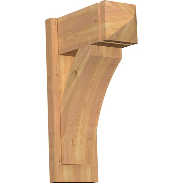 Ekena Millwork Thorton Arts & Crafts Smooth Outlooker, Western Red Cedar, 7 1/2"W x 16"D x 24"H OUT08X16X24THR03SWR - main